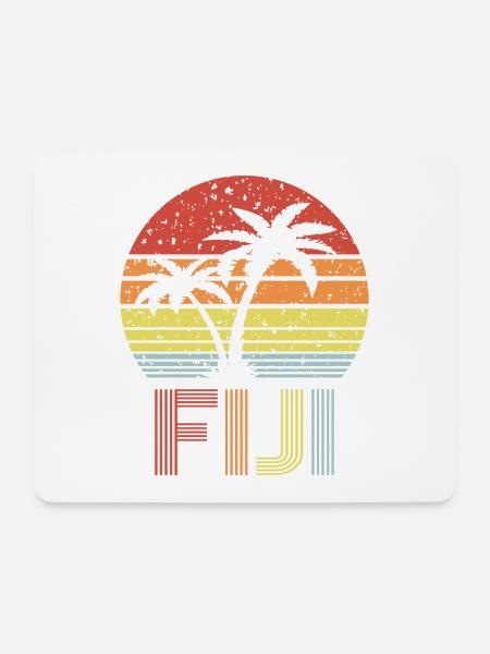 Fiji - Mousepad (Querformat) - Weiß