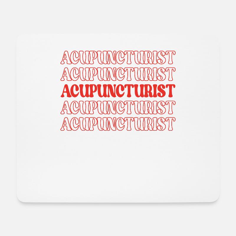 Akupunkteur TCM Traditionelle Chinesische Medizin - Mousepad (Querformat) - Weiß