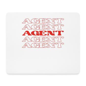 Agent Broker Operative Handler Agentur - Mousepad (Querformat) - Weiß - Vorne