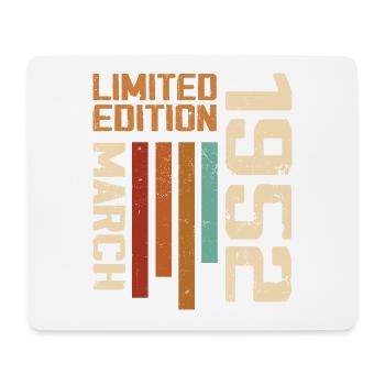 Mars 1952 Anniversaire 1952 Retro 1952 Mars - Tapis de souris (format paysage) - blanc - Devant