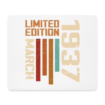 Mars 1937 Anniversaire 1937 Retro 1937 Mars - Tapis de souris (format paysage) - blanc - Devant