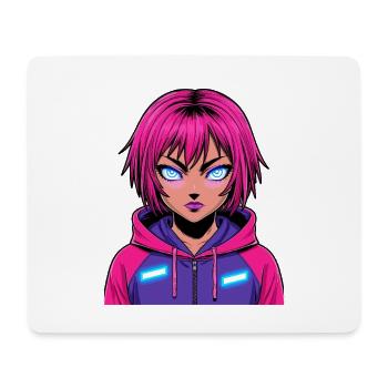 Anime Woman - Mouse Pad (horizontal) - white - Front