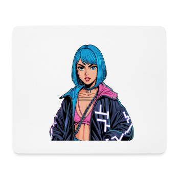 Anime Woman - Mouse Pad (horizontal) - white - Front