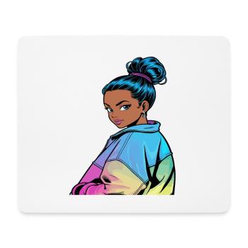 Anime Woman - Mouse Pad (horizontal) - white - Front