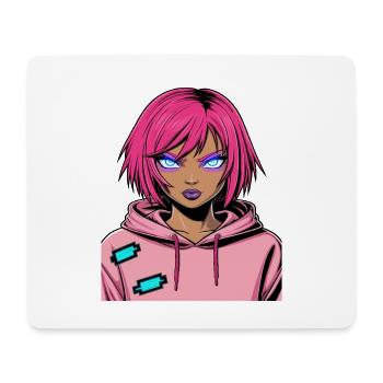 Anime Woman - Mouse Pad (horizontal) - white - Front