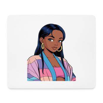Anime Woman - Mouse Pad (horizontal) - white - Front