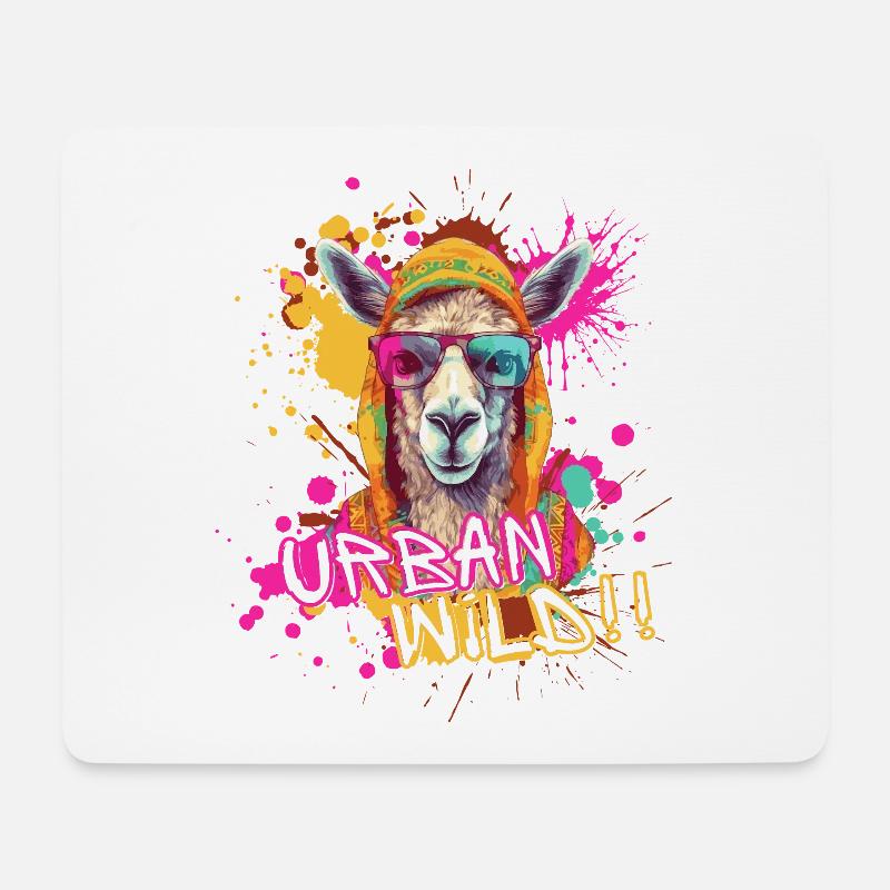 Urban Wild - Mousepad (Querformat) - Weiß