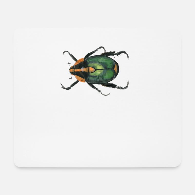 Kaefer2 - Mousepad (Querformat) - Weiß