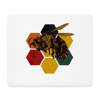 Abeille - Tapis de souris (format paysage) - blanc - Devant