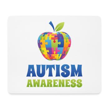 Bewusstsein für Autismus - Mousepad (Querformat) - Weiß - Vorne