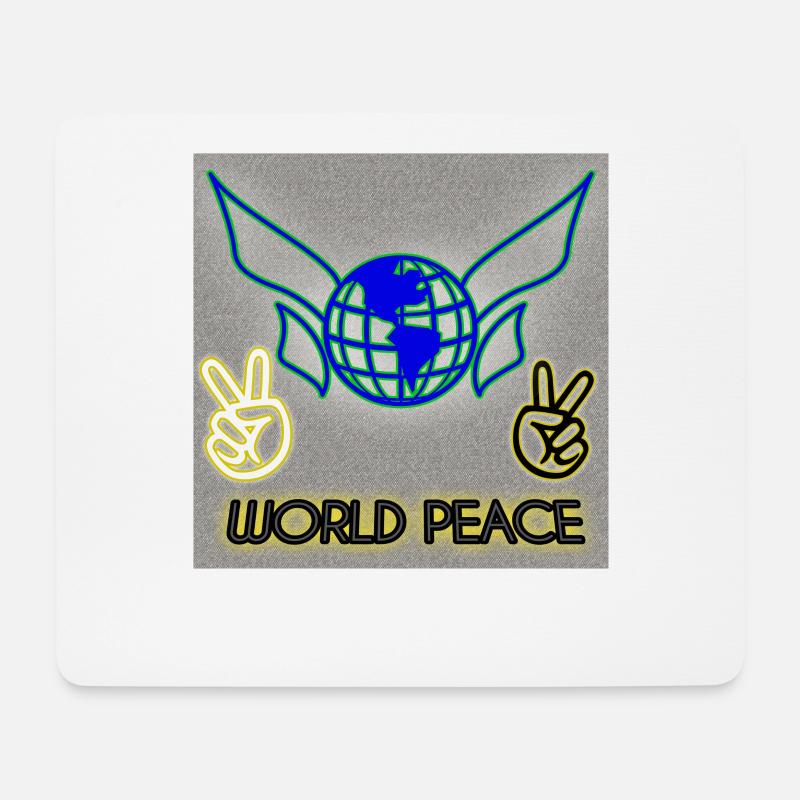 World Peace - Abbild - 2023 - Mousepad (Querformat) - Weiß