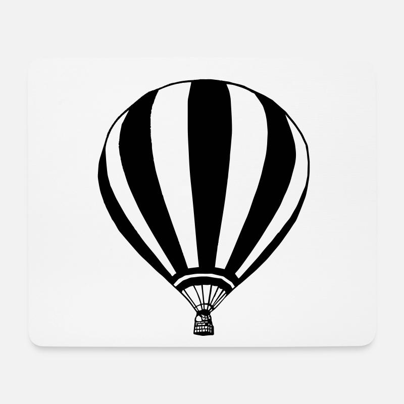 Heißluftballon Ballonfahrer Ballonfahrt (25) - Mousepad (Querformat) - Weiß