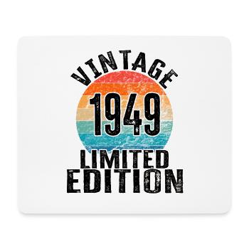 Année de naissance 1949 Vintage Limited Edition Retro - Tapis de souris (format paysage) - blanc - Devant