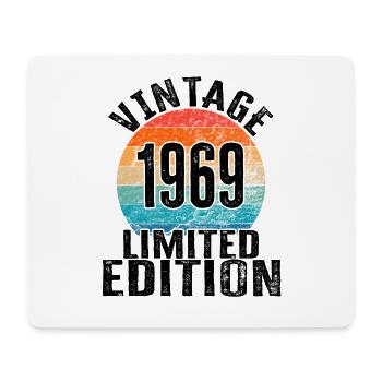 Year of birth 1969 Vintage Limited Edition Retro - Mouse Pad (horizontal) - white - Front