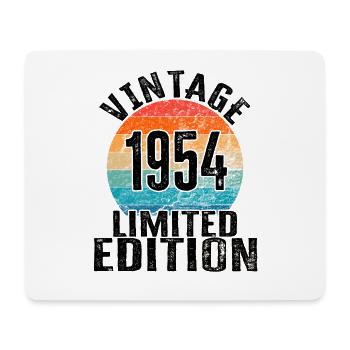 Year of birth 1954 Vintage Limited Edition Retro - Mouse Pad (horizontal) - white - Front