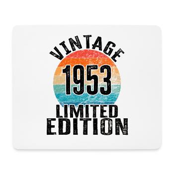 Year of birth 1953 Vintage Limited Edition Retro - Mouse Pad (horizontal) - white - Front