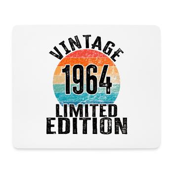 Year of birth 1964 Vintage Limited Edition Retro - Mouse Pad (horizontal) - white - Front