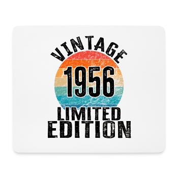Year of birth 1956 Vintage Limited Edition Retro - Mouse Pad (horizontal) - white - Front