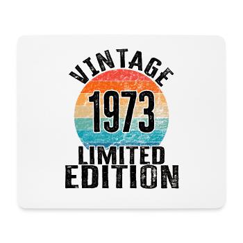 Année de naissance 1973 Vintage Limited Edition Retro - Tapis de souris (format paysage) - blanc - Devant