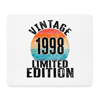 Year of birth 1998 Vintage Limited Edition Retro - Mouse Pad (horizontal) - white - Front