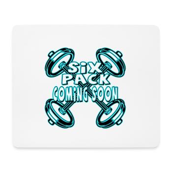 Six Pack Coming Soon 22 - Mousepad (Querformat) - Weiß - Vorne
