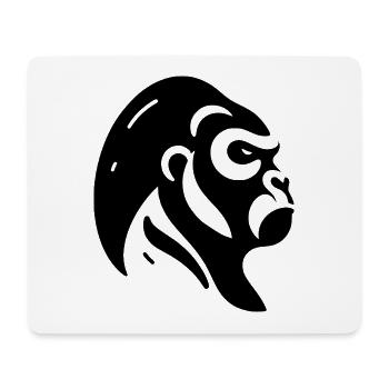 Gorille vectoriel - Tapis de souris (format paysage) - blanc - Devant