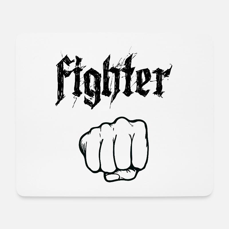 Fighter - Combat - Mouse Pad (horizontal) - white