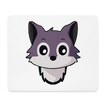 Hund Wolf Husky Kopf Design - Mousepad (Querformat) - Weiß - Vorne