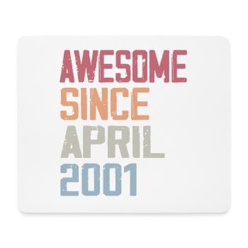 Die Legenden wurden im April 2001 geboren - Mousepad (Querformat) - Weiß - Vorne