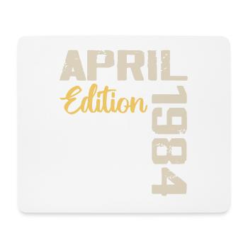 Anniversaire 40 Ans Avril 1984 Cadeau Anniversaire - Tapis de souris (format paysage) - blanc - Devant