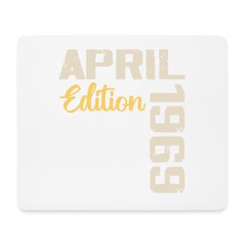 Anniversaire 55 Ans Avril 1969 Cadeau Anniversaire - Tapis de souris (format paysage) - blanc - Devant