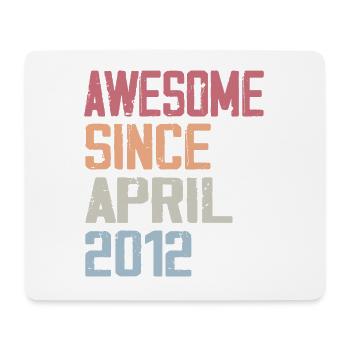 Legenden wurden im April 2012 geboren - Mousepad (Querformat) - Weiß - Vorne