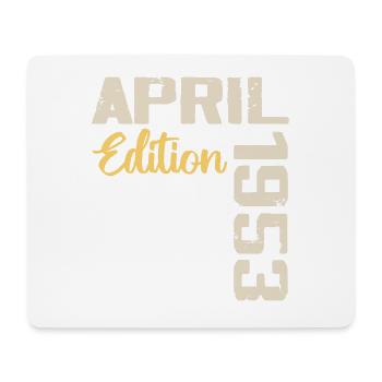 Anniversaire 71 Ans Avril 1953 Cadeau Anniversaire - Tapis de souris (format paysage) - blanc - Devant