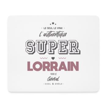 L authentique super lorrain - Tapis de souris (format paysage) - blanc - Devant