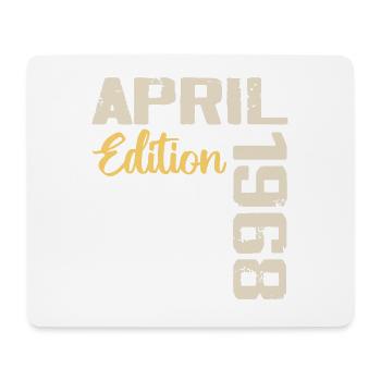 Anniversaire 56 Ans Avril 1968 Cadeau Anniversaire - Tapis de souris (format paysage) - blanc - Devant