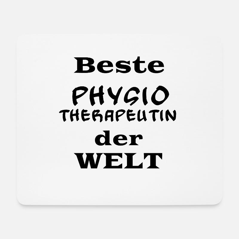 Beste Physiotherapeutin der Welt! Physio Spruch - Mousepad (Querformat) - Weiß
