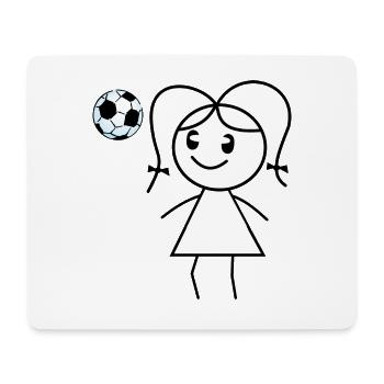 Soccer Girl - Mouse Pad (horizontal) - white - Front