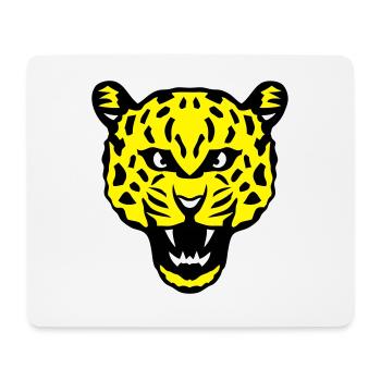 tete leopards animaux sauvage - Tapis de souris (format paysage) - blanc - Devant