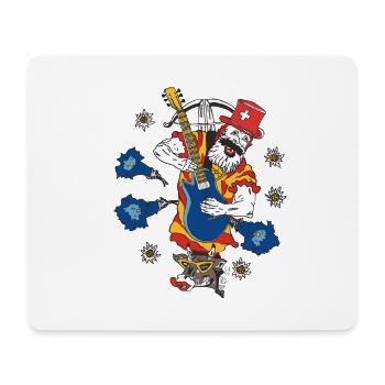 Blues, Wiltsch, Musik, art, mode, style, cool - Tapis de souris (format paysage) - blanc - Devant
