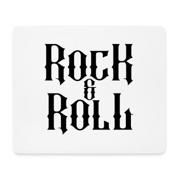 Rock and Roll Gothic Typography Design - Mouse Pad (horizontal) - white - Front