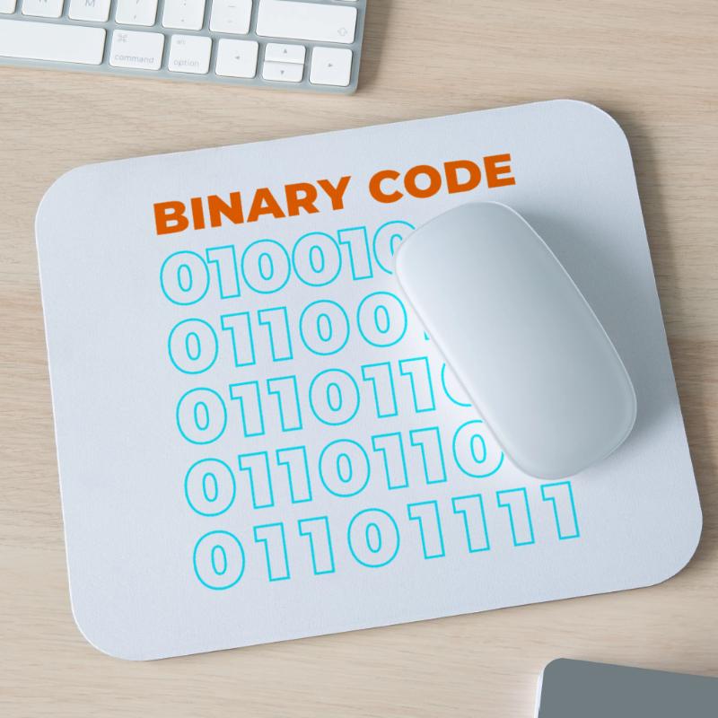Binary code Mouse Pad (horizontal)