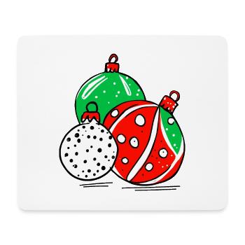 Christmas Decoration Balls - Mouse Pad (horizontal) - white - Front