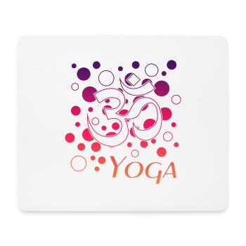 Yoga - Mousepad (Querformat) - Weiß - Vorne