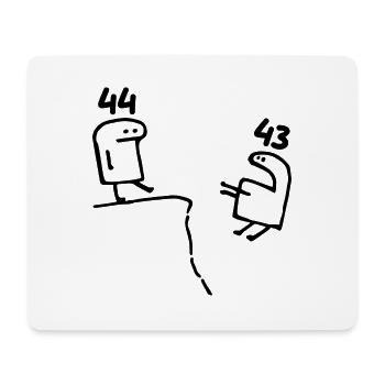 44 Years Old - 44th Birthday Fun Gift 44 Years - Mouse Pad (horizontal) - white - Front