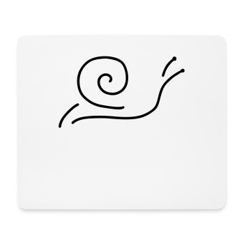 schnecke mit haus - Mousepad (Querformat) - Weiß - Vorne