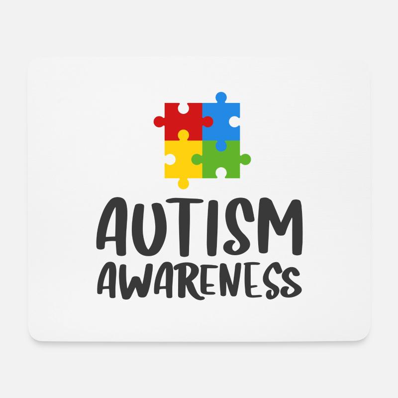 Autism Awareness - Mouse Pad (horizontal) - white