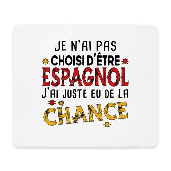 Espagnol Espagne Homme Chance Cadeau Pays Humour - Tapis de souris (format paysage) - blanc - Devant