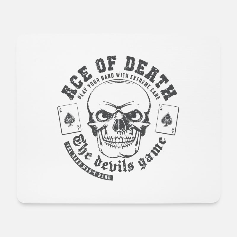 Ass des Todes - Mousepad (Querformat) - Weiß