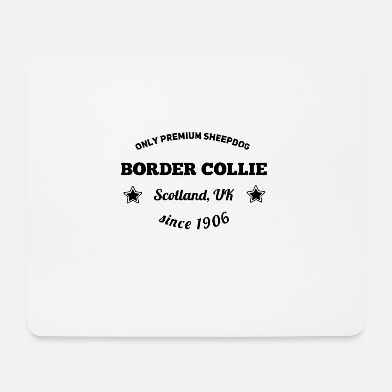 Border Collie - Mousepad (Querformat) - Weiß
