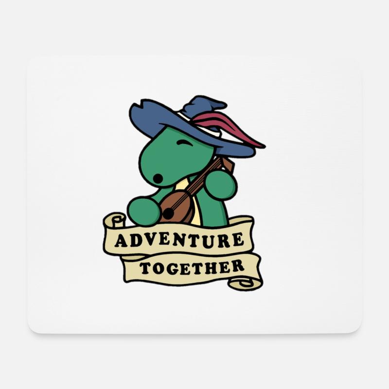 Abenteuer Zusammen - Mousepad (Querformat) - Weiß